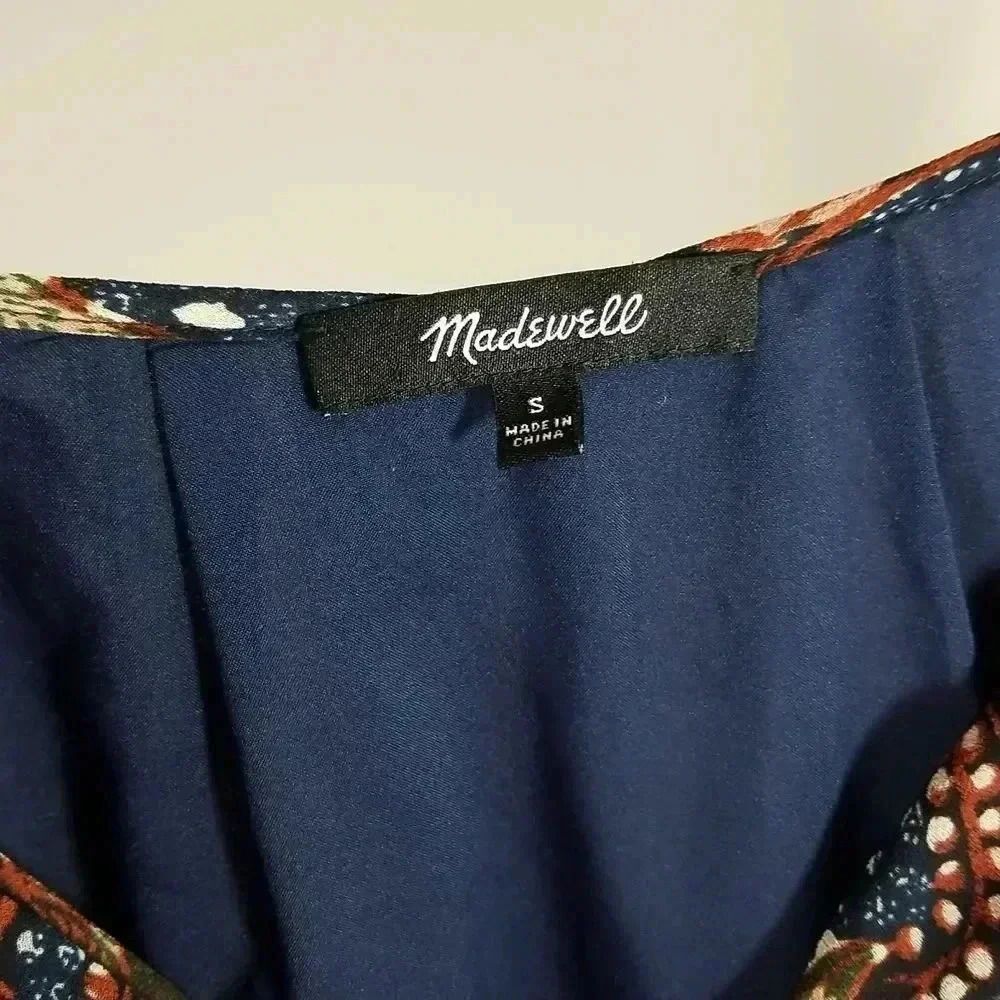 {Madewell} Sea Floral Lily Ruffle Dress Size Small - Picture 14 of 15